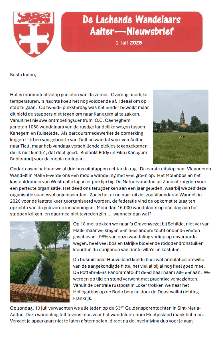 Nieuwsbrief 2025 juli