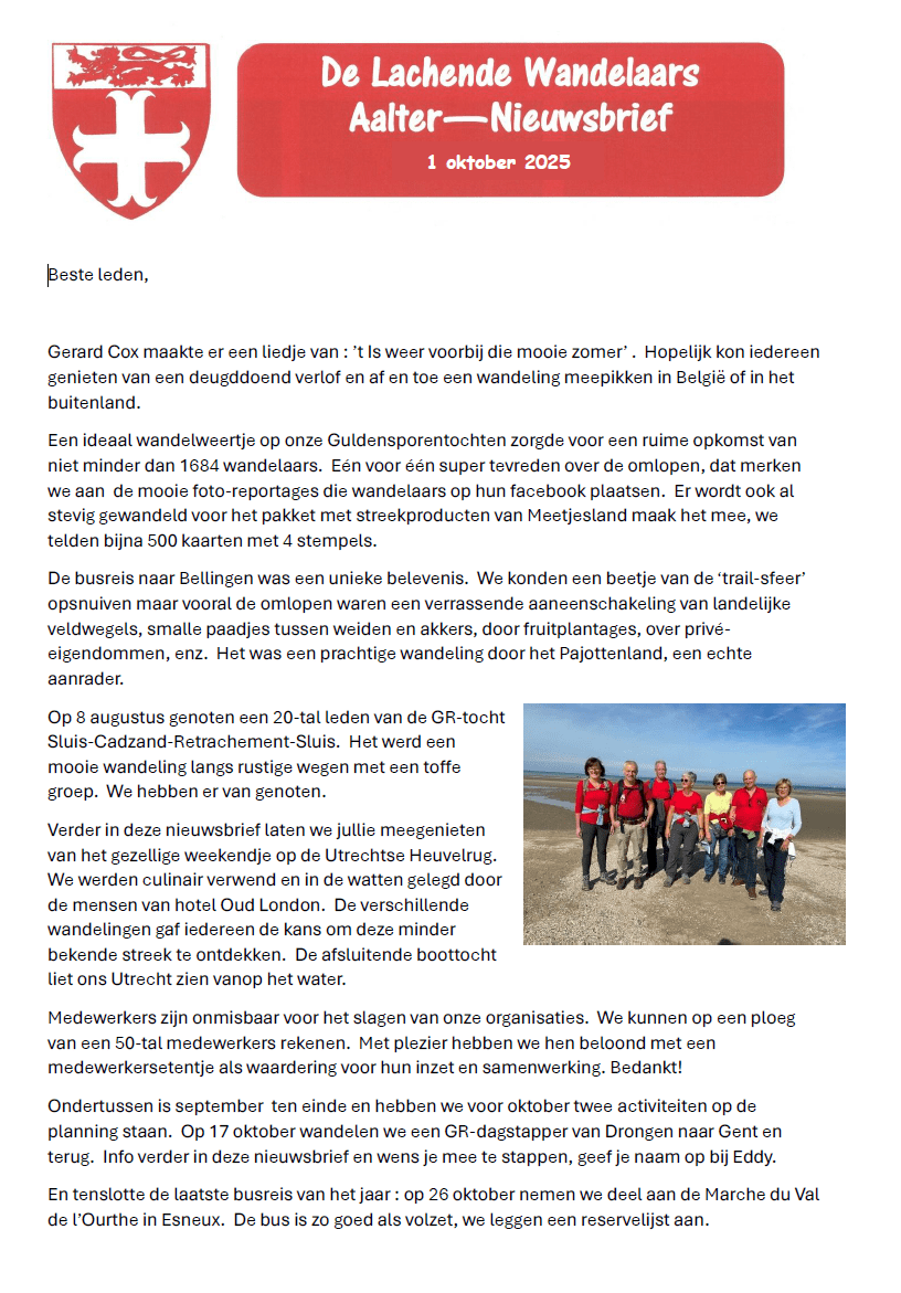 Nieuwsbrief 2025 oktober